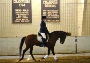 Equine major Rachel Draper on horseback