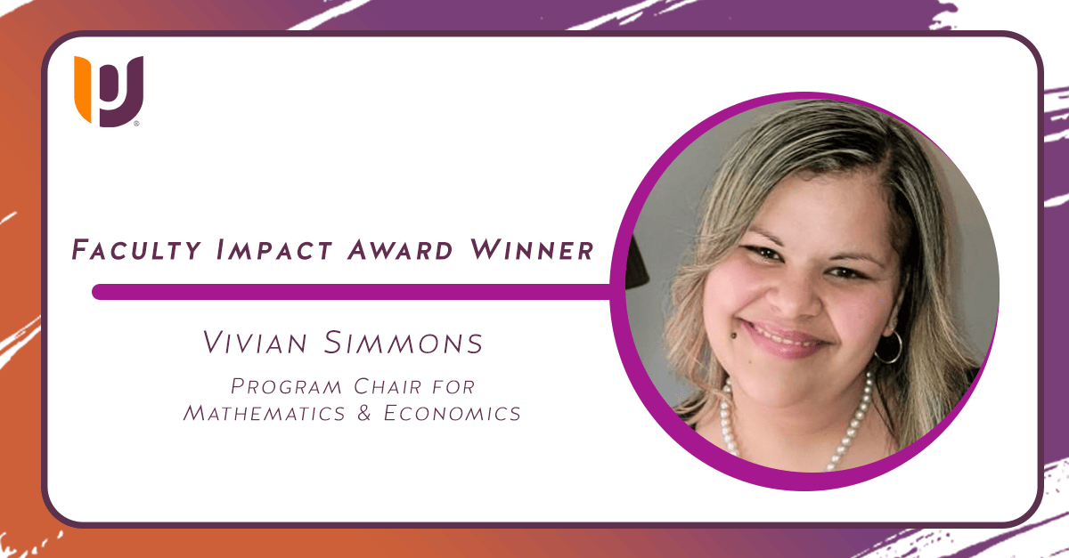 Faculty Impact Award Recipient: Vivian Simmons – Fall 2021