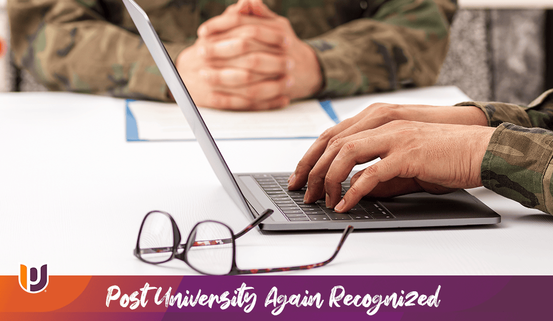 Post University Again Recognized As a   Top Ten Military Friendly® School by VIQTORY