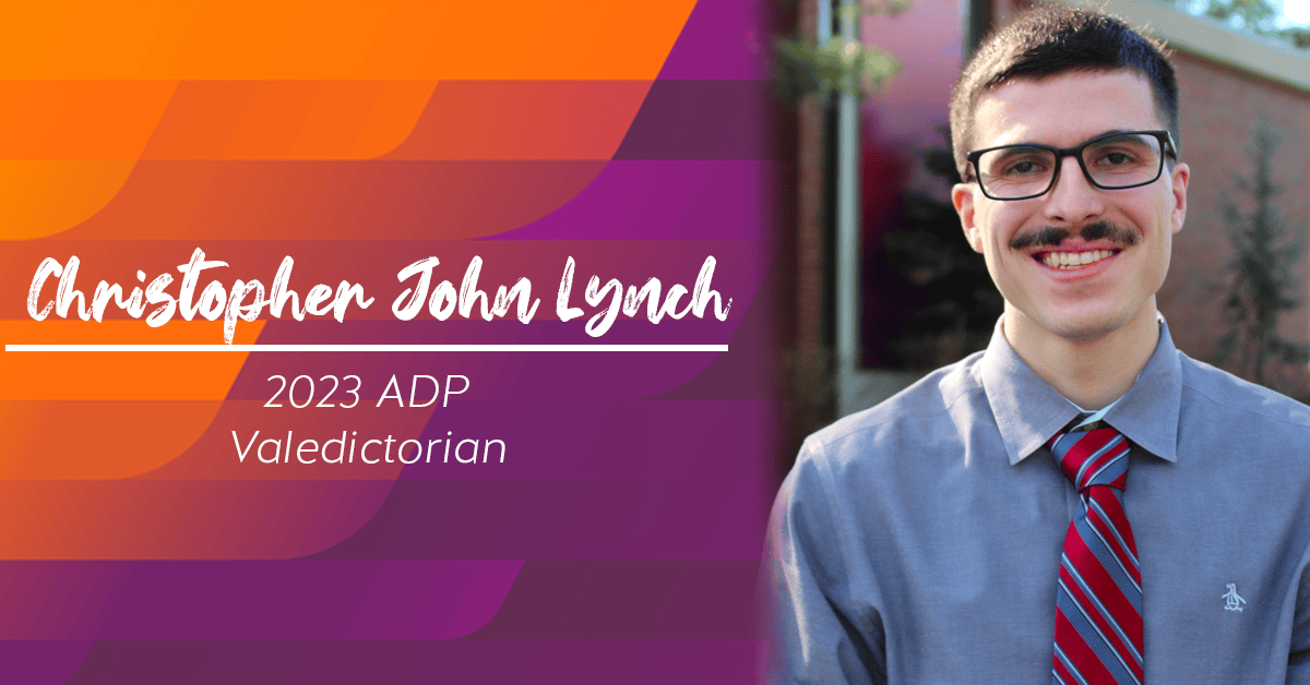 2023 ADP Valedictorian Christopher John Lynch