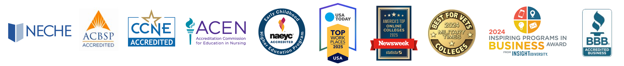 2025-home-badges-4-26-25 Post's Accreditation, Awards, and Recognition Logos